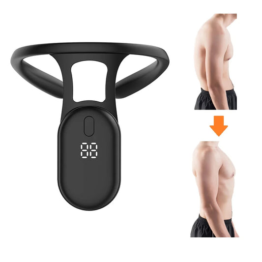 Adjustable Posture Corrector for Adults & Kids – Real-time Monitoring for Neck and Back Alignment